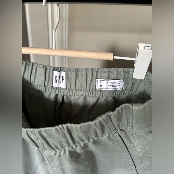 Gap Sage Green Linen Pant (L Petite) - Picture 5 of 8